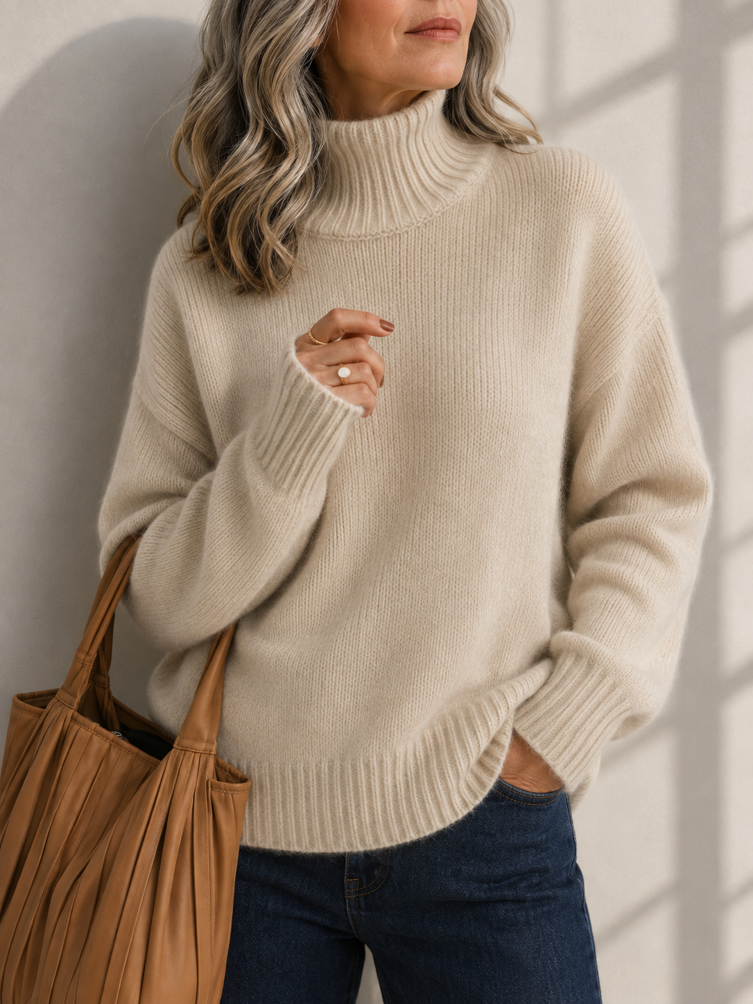 Avery™ - Comfy Soft Turtleneck Sweater