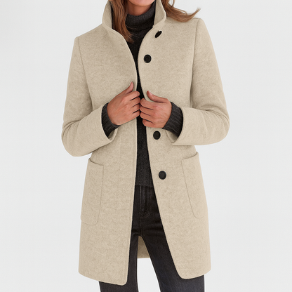 Jessa - Mid-Length Button Coat