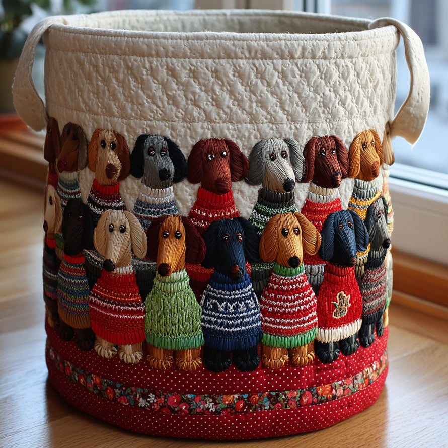 Dachshund Parade | Laundry Basket