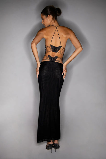 Vanessa Maxi Dress with Open Back