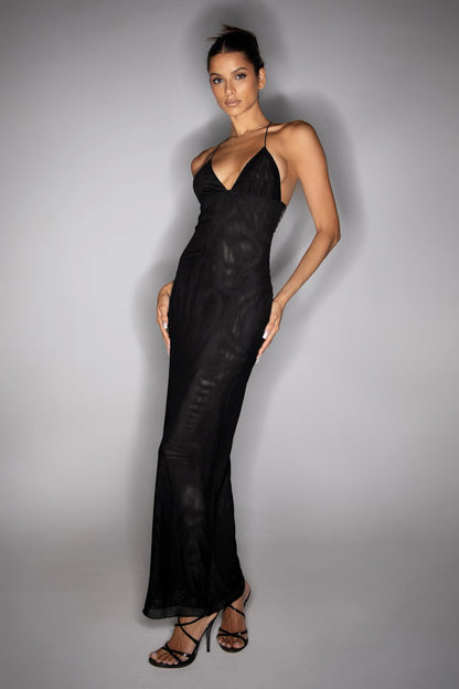 Vanessa Maxi Dress with Open Back