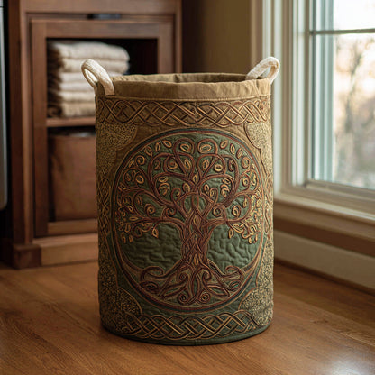 Tree of Life | Quilted Storage Basket