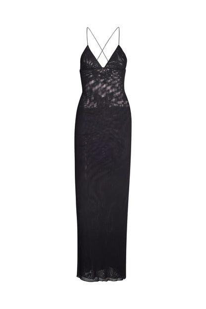 Vanessa Maxi Dress with Open Back