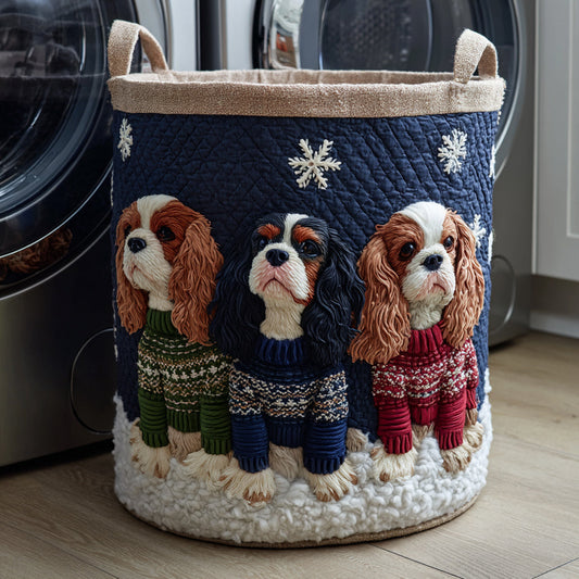 King Charles Sweater Laundry Basket