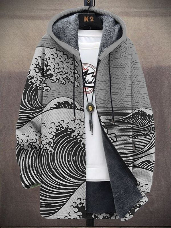 Nálha™ - Luxurious Art-Inspired Zip-Up Hoodie