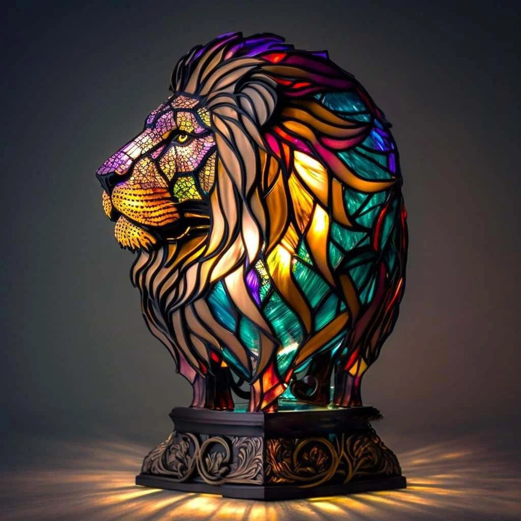PRISMKING | ELEGANT AND COLOURFUL LION LAMP