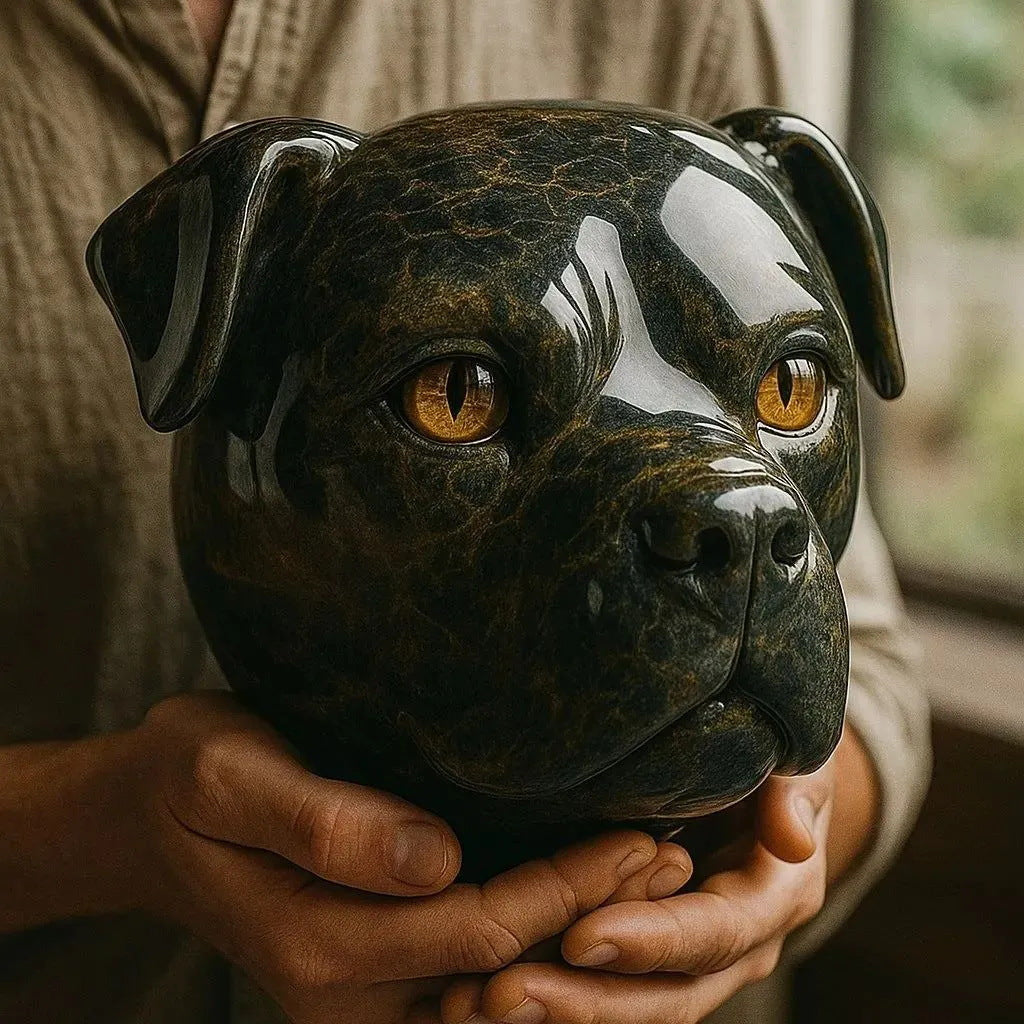 SHADOWSOUL | DOG SKULL IN SHINY OBSIDIAN