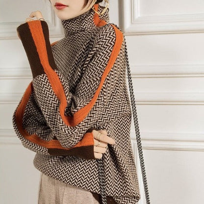NORELLA | Malou – Turtleneck with Contrast Stripes