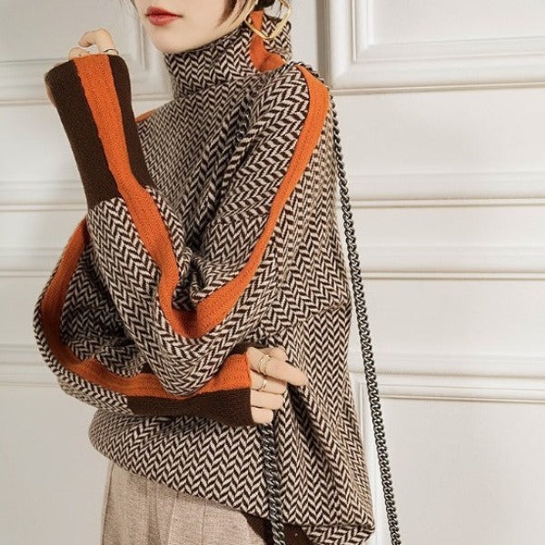 Clémence | Jumper with Contrasting Stripes