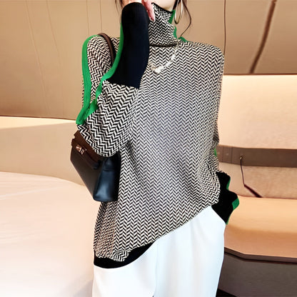 Lucie | Elegant retro-style turtleneck jumper