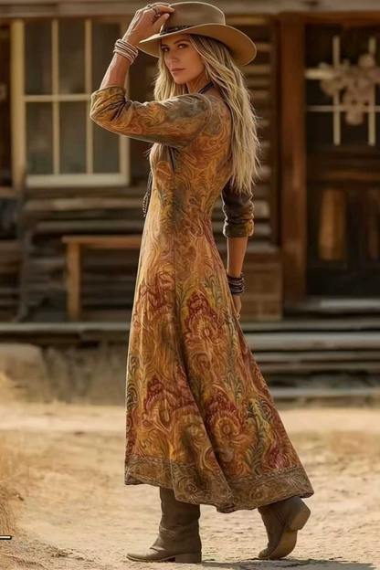 Bianca | Vintage Bohemian Autumn Dress