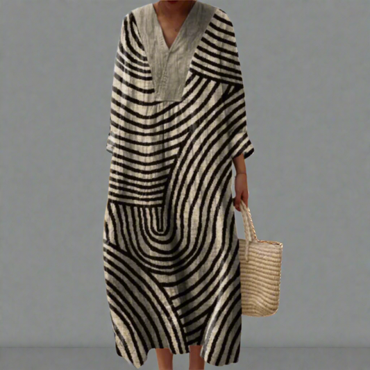 CASSIDY | ELEGANT GEOMETRIC DRESS