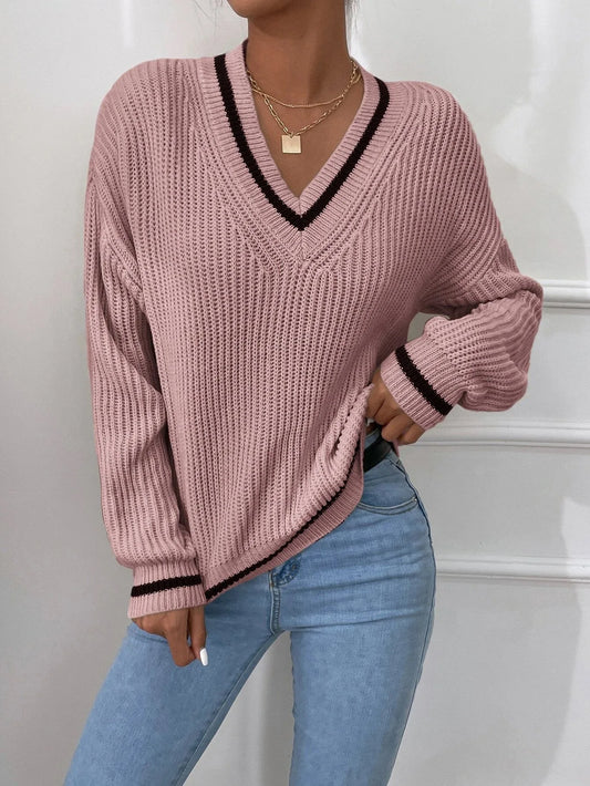 Marina | Striped Waffle Knit Jumper