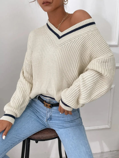 Marina | Striped Waffle Knit Jumper