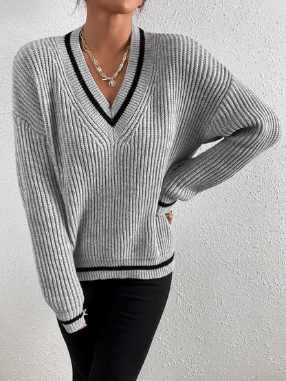 Marina | Striped Waffle Knit Jumper