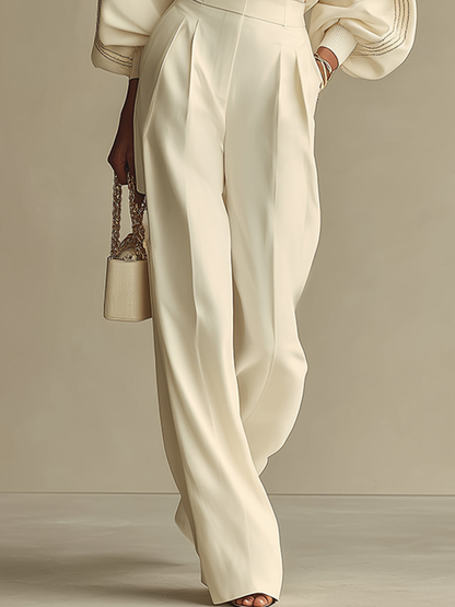 Selena – striped set with wide pants