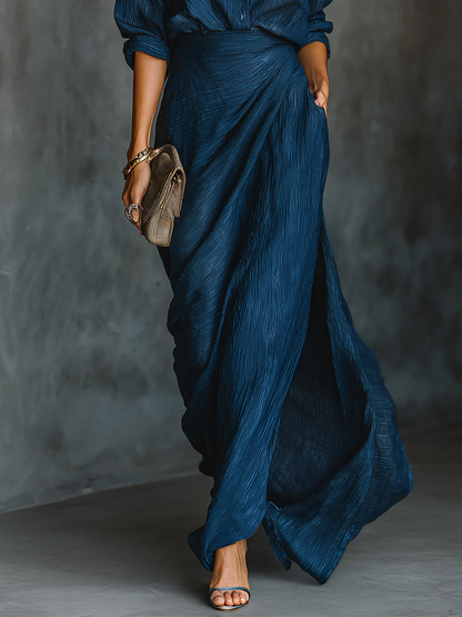 Francesca | Set consisting of a shirt and a long skirt