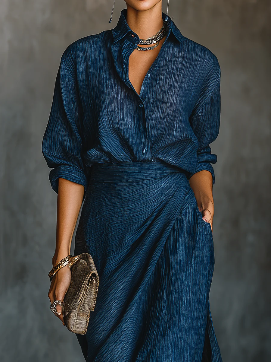 Francesca | Set consisting of a shirt and a long skirt