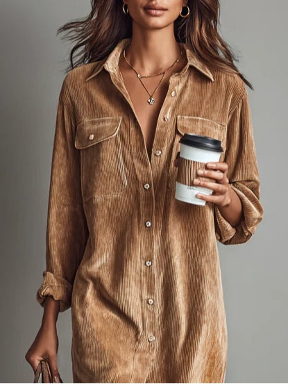 Emily™ | Cord Midi Dress