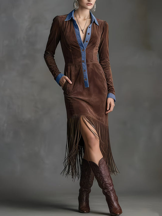 Zara | Vintage Western Style Dress