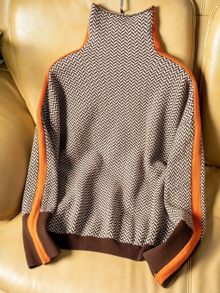 Lucie | Elegant retro-style turtleneck jumper