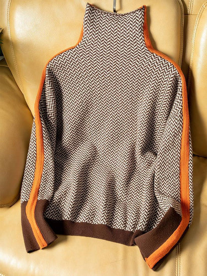 Lucie | Elegant retro-style turtleneck jumper