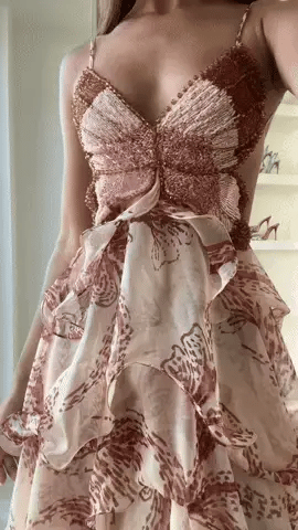 Floria Cascade Dress