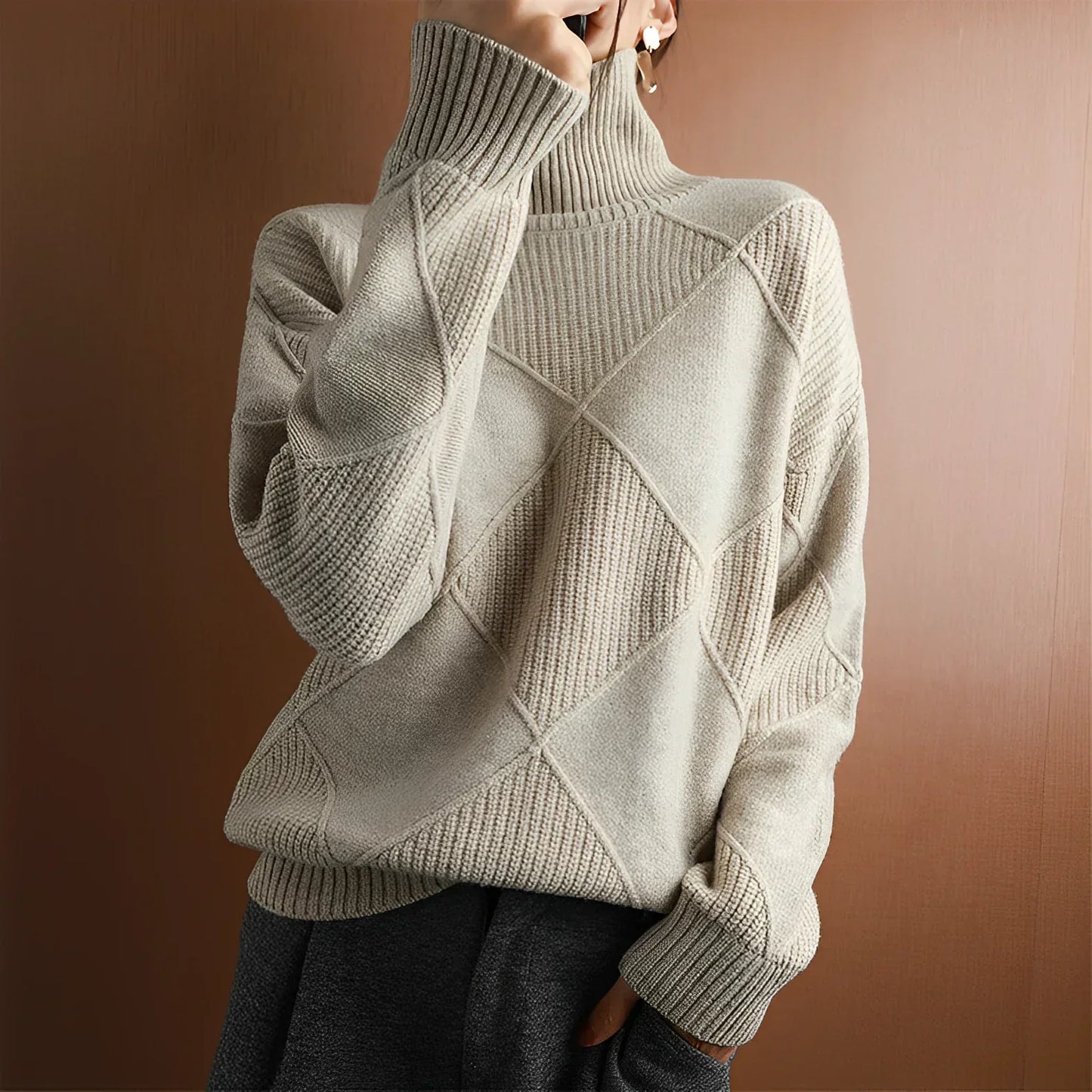 Marcelle | Chunky Roll Neck Sweater
