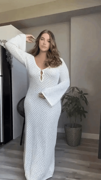 Riviera Crocheted Maxi Dress
