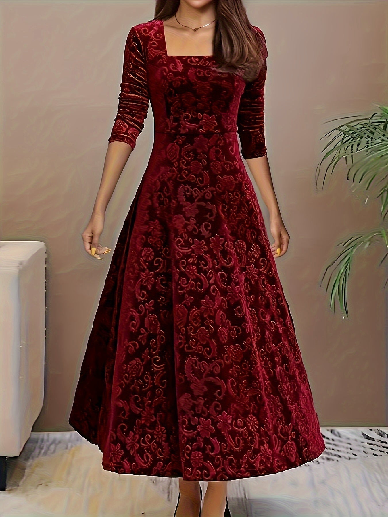 Nicola™ Elegant Velvet Dress