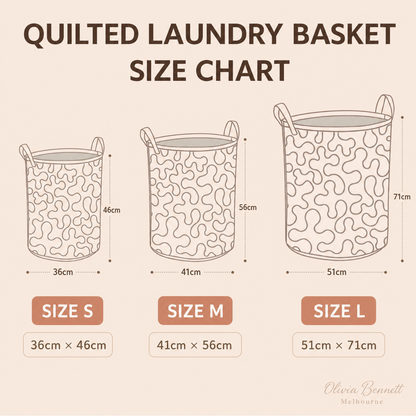 Mountain Camper Wildflower Camping Quilted Laundry Basket