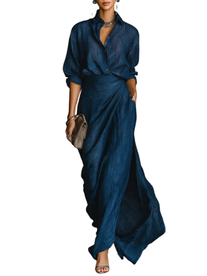 Francesca | Set consisting of a shirt and a long skirt