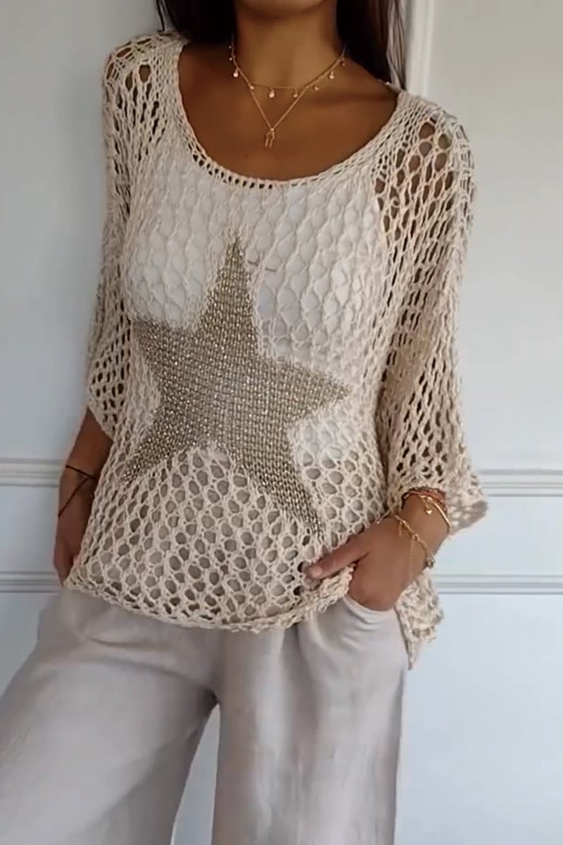 Larissa | Elegant Knit Jumper with Star
