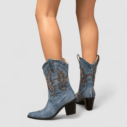 Selena™ – Orthopaedic Denim Ankle Boots
