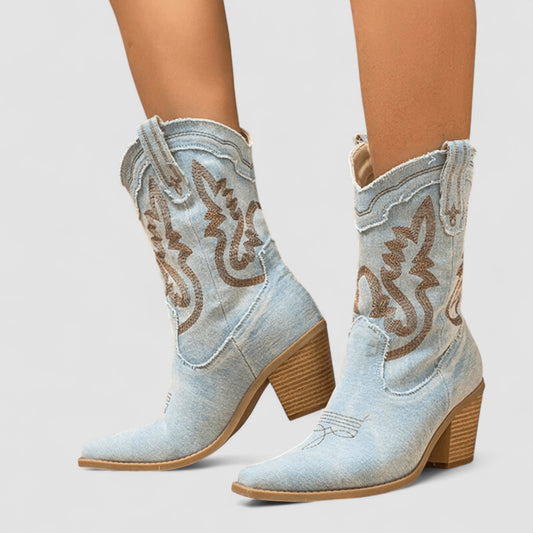 Selena™ – Orthopaedic Denim Ankle Boots