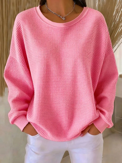 Scarlet Cozy Waffle Knit Jumper