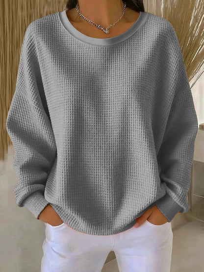 Scarlet Cozy Waffle Knit Jumper