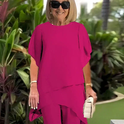 PALMIRA | Two-Piece Set with Asymmetric Style and Extreme Comfort for All Occasions