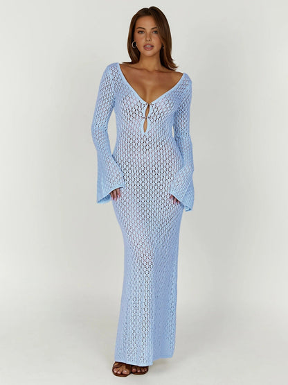 Riviera Crocheted Maxi Dress