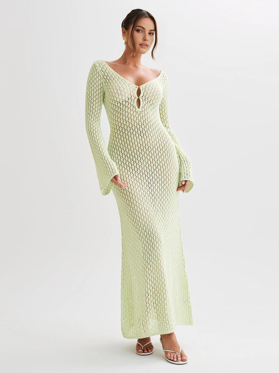 Riviera Crocheted Maxi Dress
