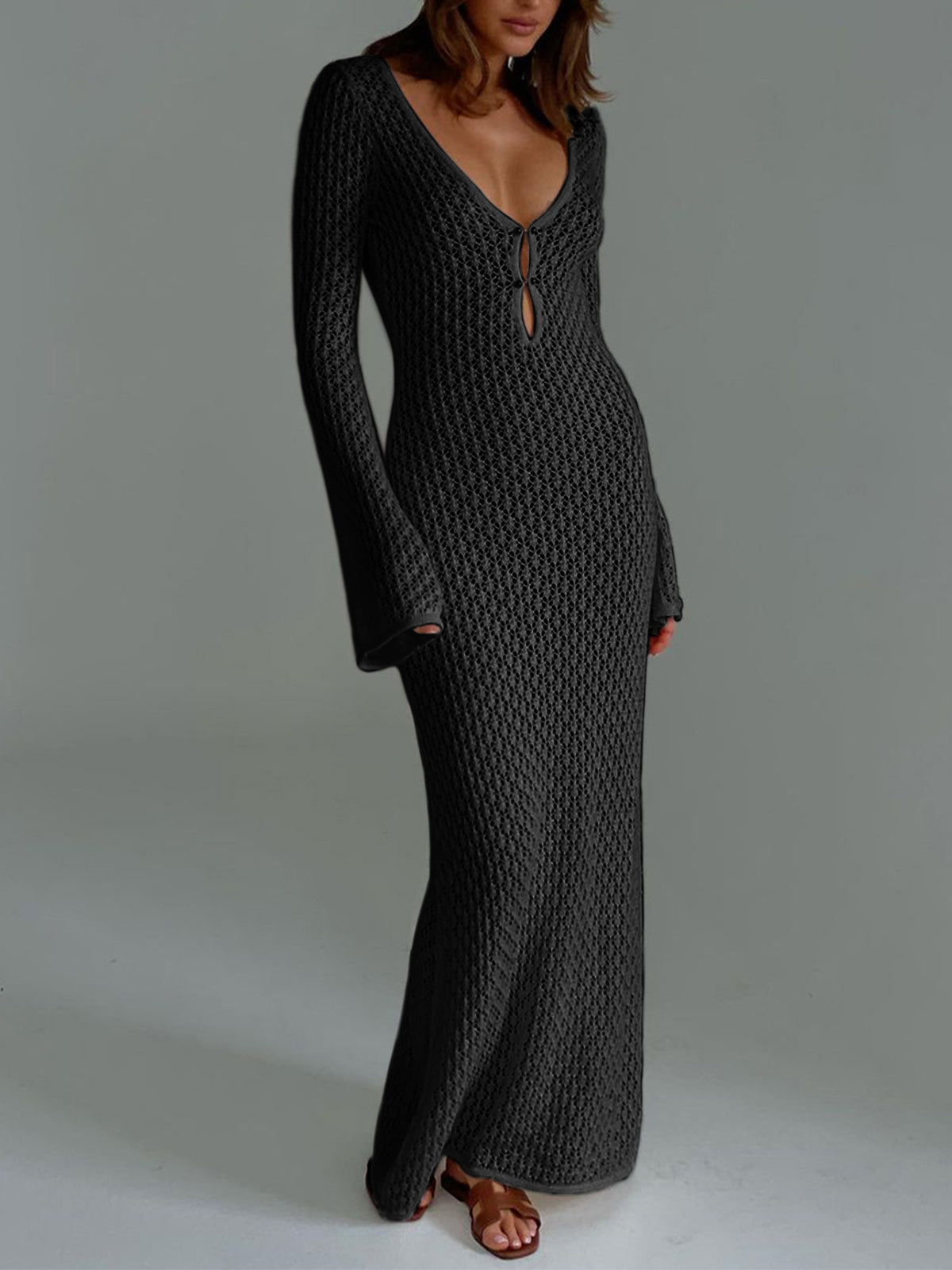 Riviera Crocheted Maxi Dress