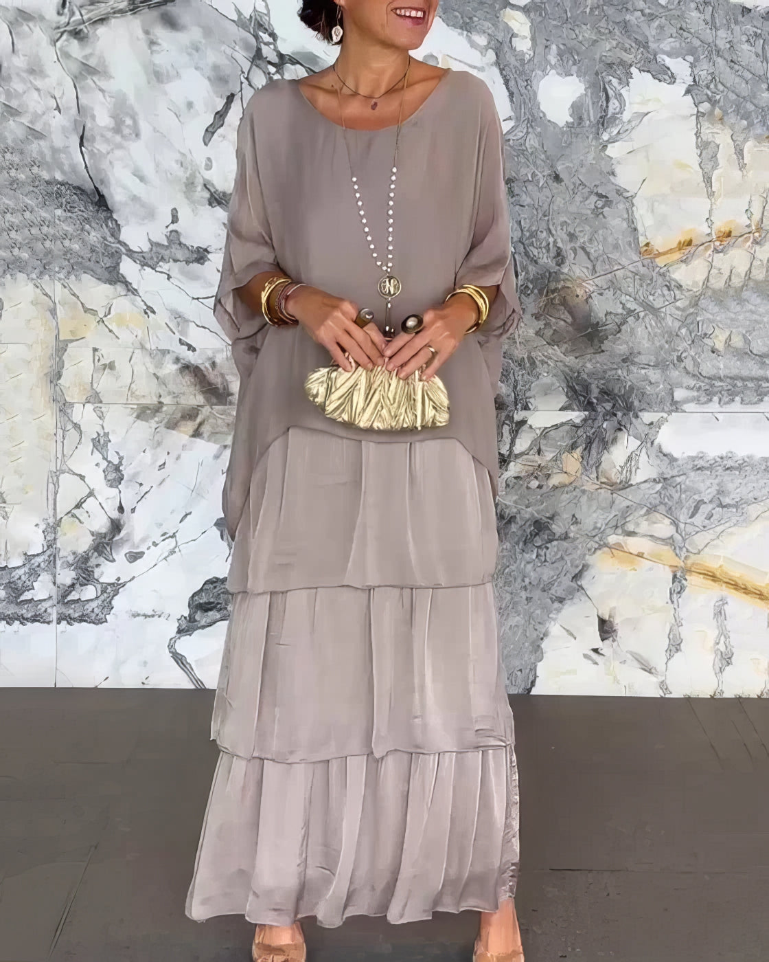 Caroline | Elegant Maxi Dress Comfortable for All Occasions